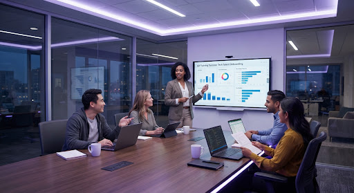 Équipe Excelia Group en réunion de collaboration